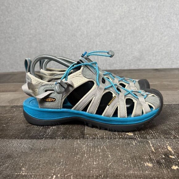 Keen Womens Size 40 US 9.5 Waterproof Water Trail Hiking Sandals Shoes Blue Gray - Picture 1 of 8